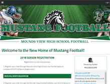 Tablet Screenshot of mvmustangfootball.com